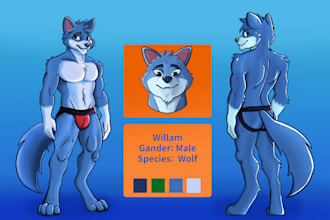 draw fursuit ref sheet, fursona