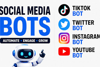 do social media bot, tiktok bot, twitter bot, instagram bot, youtube bot