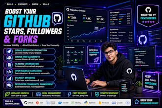 do organic github promotion to gain stars fork repo traffic
