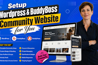 design wordpress community website social networking website membership website