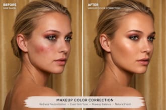 provide expert cosmetic and skincare product retouching