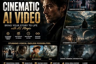 ai generated cinematic video with advance editing