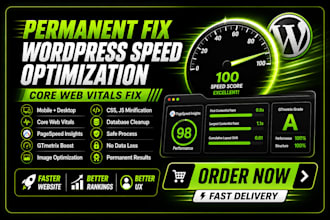 permanently fix the wordpress speed and core web vitals