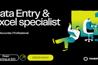 do data entry, excel spreadsheets and copy paste tasks