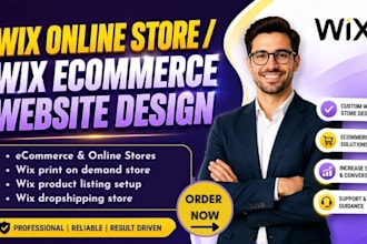 setup wix online store wix redesign ecommerce website design dropshipping store