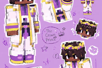 draw pictures of your minecraft character doodle sketch type