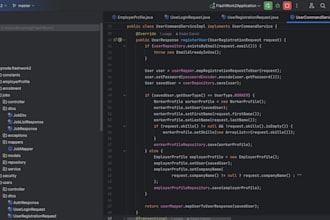 build a fullstack application web or mobile using react and spring
