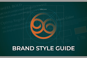 design a premium corporate brand style guide and brand book