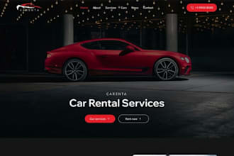 squarespace car rental website vehicle booking transportation service website