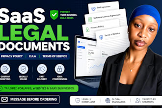 draft saas agreement, eula, software license agreement, privacy policy, tos