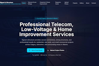 build a modern website for small businesses and contractors