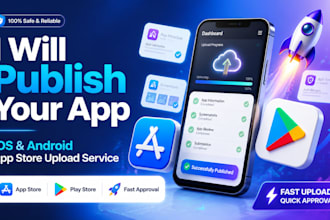 publish flutter react native and native apps to app stores