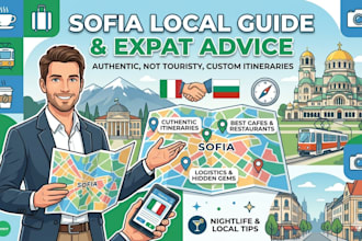 create a custom sofia local guide and travel itinerary