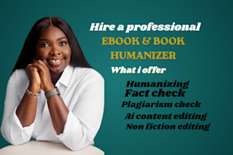 humanize ai content fact check plagiarism non fiction ebook for amazon KDP