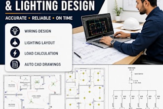 design electrical wiring and lighting plans in autocad