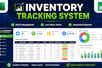 create custom inventory tracking and stock management spreadsheets in excel