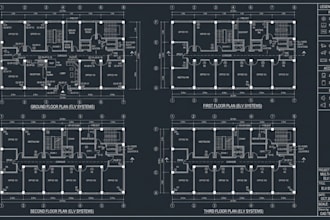 provide a complete elv system plan security layout for construction projects