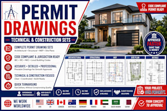 prepare architectural permit drawings and construction sets