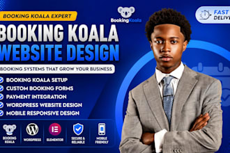 setup booking koala booking website and wordpress service business website