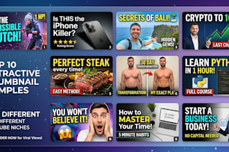 design catchy youtube thumbnails that increase CTR