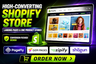 build pagefly landing page gempages shopify landing page one product store