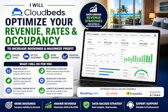 optimize your cloudbeds revenue, rates and occupancy to increase bookings