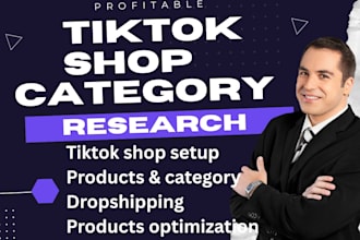 do tiktok shop category, products listing, shop SEO, affiliate creator