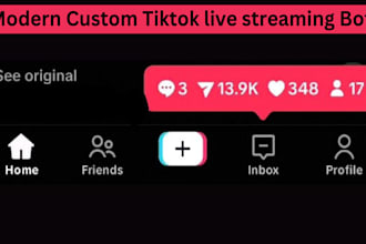 create modern tiktok bot, livestreaming bot, instagram bot, twitter bot, yt bot