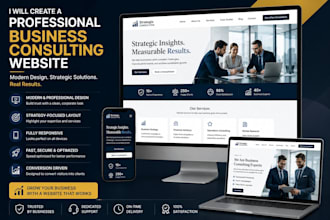 create a professional business consulting website