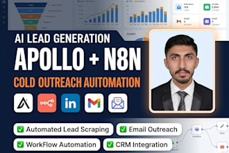 build ai lead generation and cold outreach automation using apollo and n8n