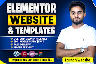 create, recreate elementor website or template in wordpress
