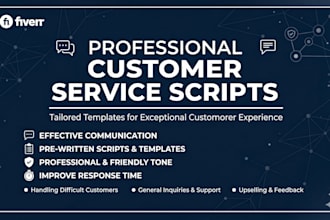 write customer service scripts for your business