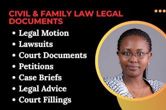 provide professional legal consultancy in family and civil matters in USA