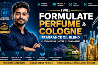 formulate long lasting perfume cologne fragrance oil blend custom scent attar