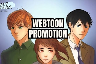 promote your webtoon, manga, tapas, voyceme, webtoon promotion