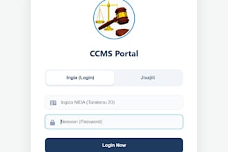 develop a custom court and legal case management web application