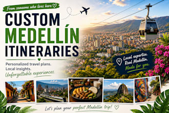create medellín itinerary for you as a ex pat
