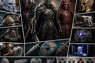 create custom cosplay costumes, armor, props and character accessories