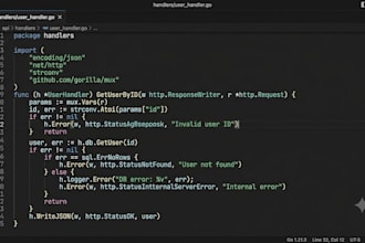 build a high performance go backend API or microservice