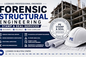 do license forensic structural engineering, stamp and seal
