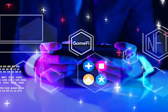develop a web3 gamefi, nft, p2e blockchain game, and metaverse platform