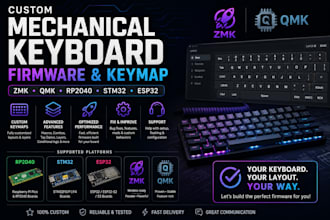 custom mechanical keyboard firmware keymap zmk qmk rp2040 stm32 esp32