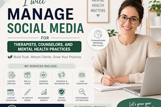 manage social media for therapists counselors and mental health practices