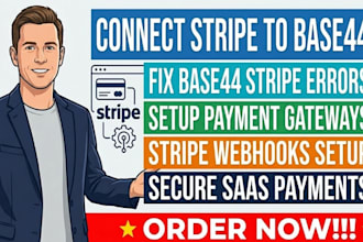 connect stripe to base44 web app, fix base44 stripe connection error