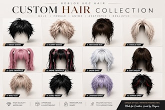 create custom roblox ugc hair ready for marketplace upload