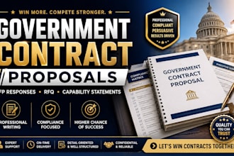 write government contract proposals, rfp responses, and capability statements
