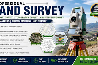 land survey boundary survey gis mapping survey plan drawing