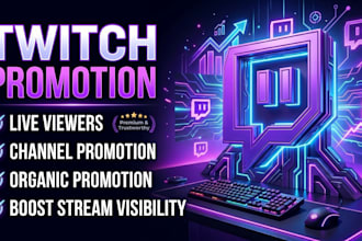 do twitch live stream promotion to bring in more live viewers through embedding