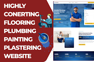 design flooring plumbing painting plastering leads website