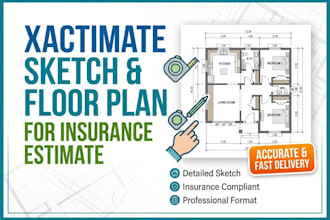 do xactimate sketch and floor plan for insurance estimate